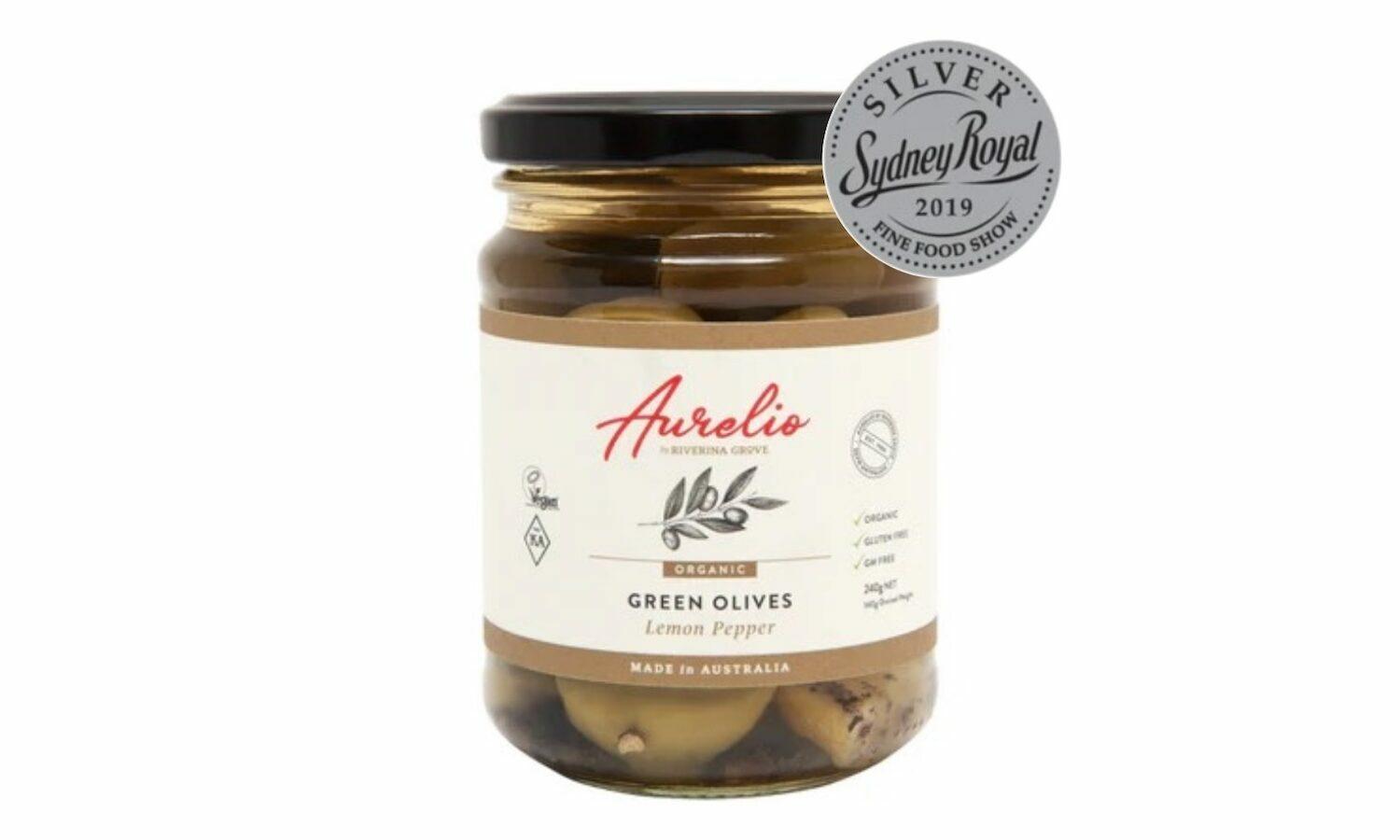 Aurelio Olives - Green Olives with Lemon & Pepper