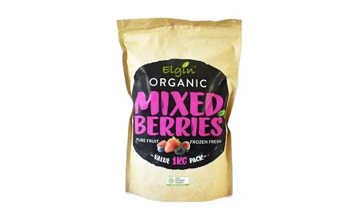 Elgin Organic - Frozen Mixed Berries - 1kg Bulk Pack